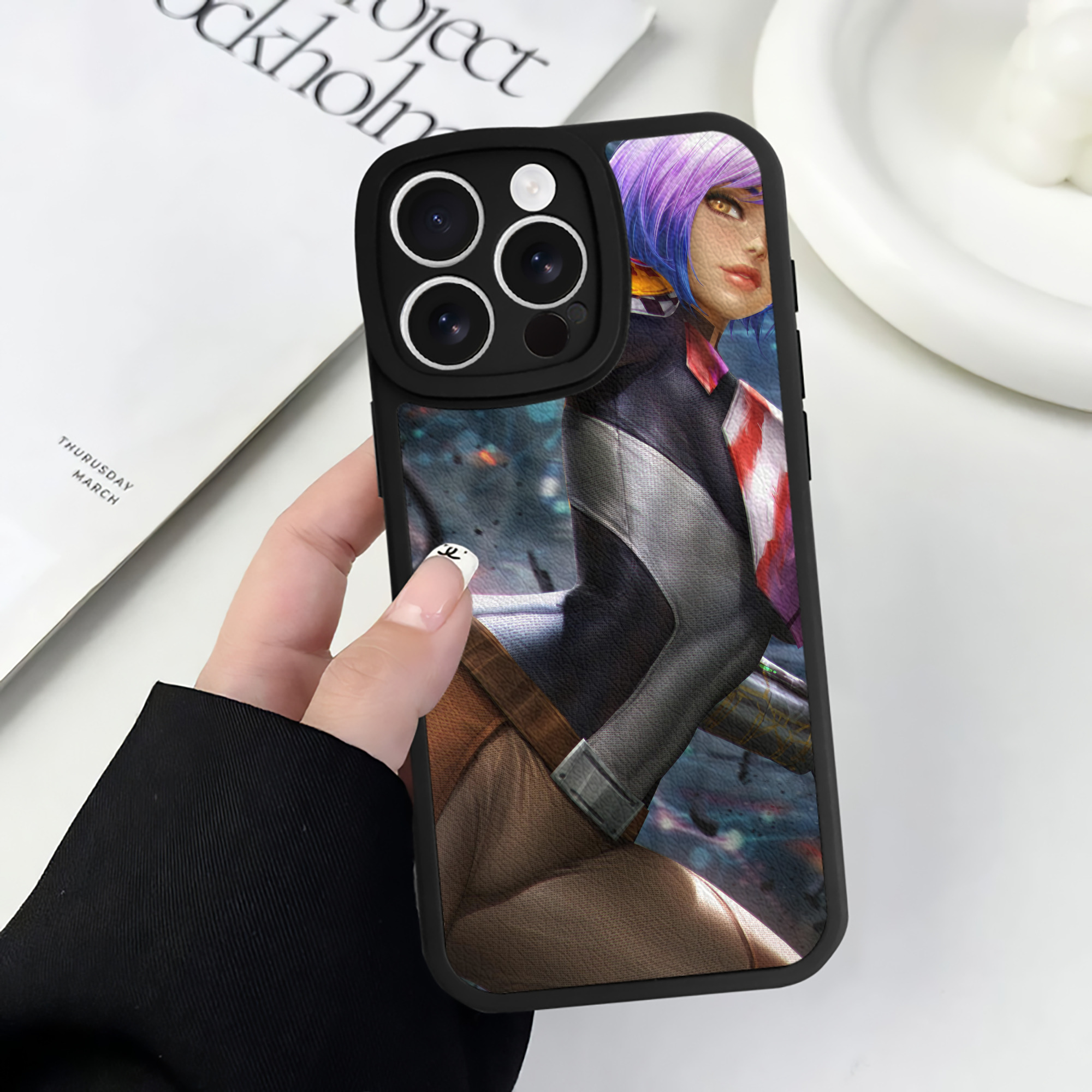 （画像用） スター・ウォーズ Star Wars 【iPhone 16シリーズ対応】シリコンスマホケース（レザー調） 材質：シリコン